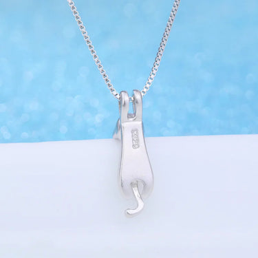 Felix in Moonlight — Sterling Cat Necklace