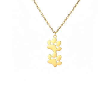 Paw Outline Pendant — Stainless Steel