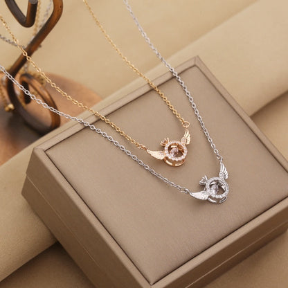 CapeGlow® Serapha – Elegant Angel Wings Necklace Capeglow