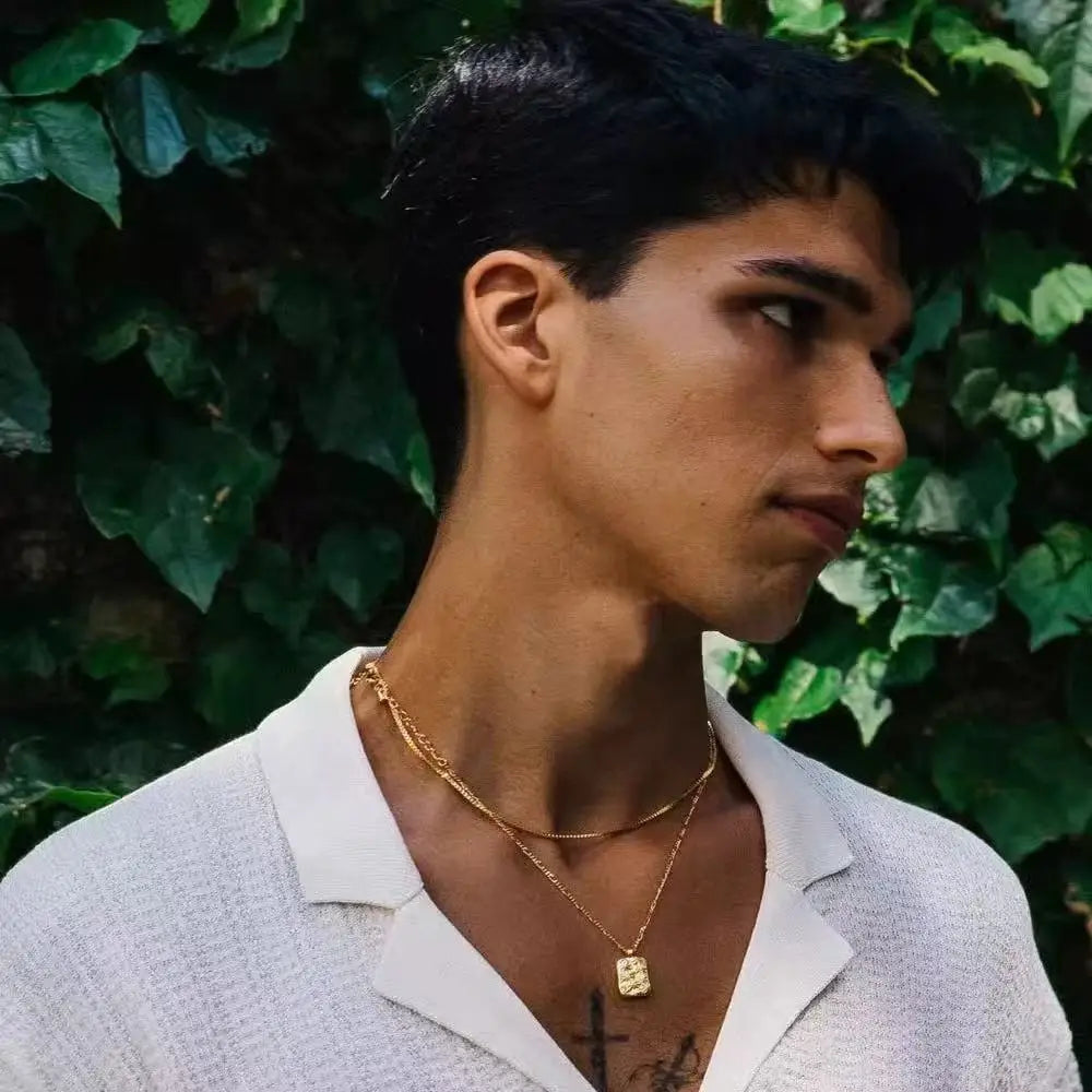 CapeGlow® Unisex Box Chain Necklace - 1.2mm Stainless Steel Choker in Gold or Silver - Style for Effortless Elegance