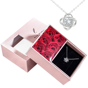 CapeGlow® Ama – Heart Crystal Necklace Gift Box Capeglow