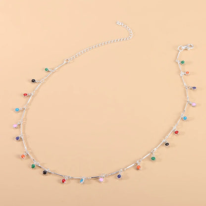 CapeGlow® Candy Brush Pendant Necklace - Vibrant Aesthetic Choker for Women