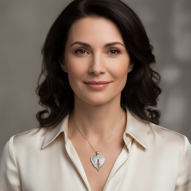 CapeGlow® Crystal Guardian Wings Necklace