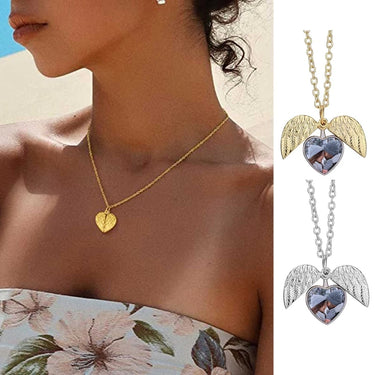 CapeGlow® Eternal Wings Heart Necklace (Unisex)