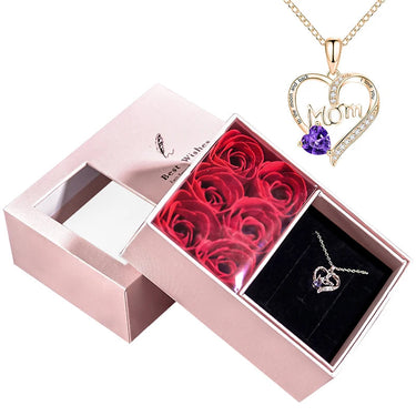 CapeGlow® Ama – Heart Crystal Necklace Gift Box Capeglow