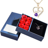 CapeGlow® Ama – Heart Crystal Necklace Gift Box Capeglow