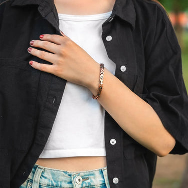 CapeGlow® Pure Copper Magnetic with Ultra Strength Bracelet Necklace Set (UNISEX)