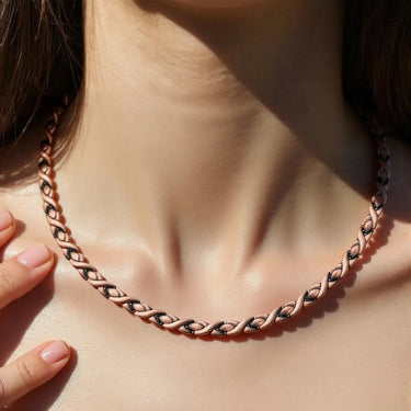 CapeGlow® Premium Pure Copper Necklace with Ultra Strength Magnets Collar (Women)