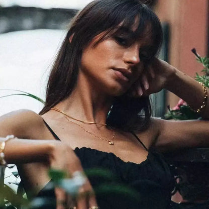 CapeGlow® Unisex Box Chain Necklace - 1.2mm Stainless Steel Choker in Gold or Silver - Style for Effortless Elegance