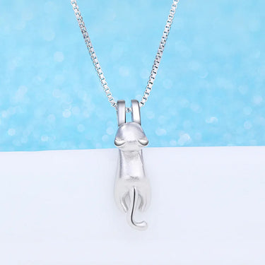Felix in Moonlight — Sterling Cat Necklace