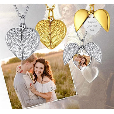 CapeGlow® Eternal Wings Heart Necklace (Unisex)