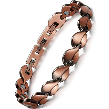 CapeGlow® Pure Copper Magnetic Bracelet with Turquoise | 3500 Gauss Energy & Detox