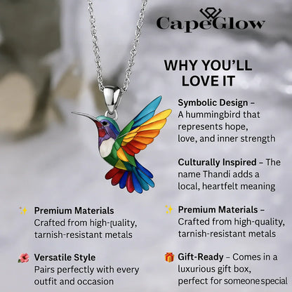 Capeglow® Thandi – Elegant Hummingbird Necklace Capeglow