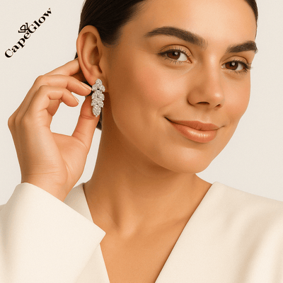 CapeGlow® Ayanda – Sparkling Wheat Drop Earrings