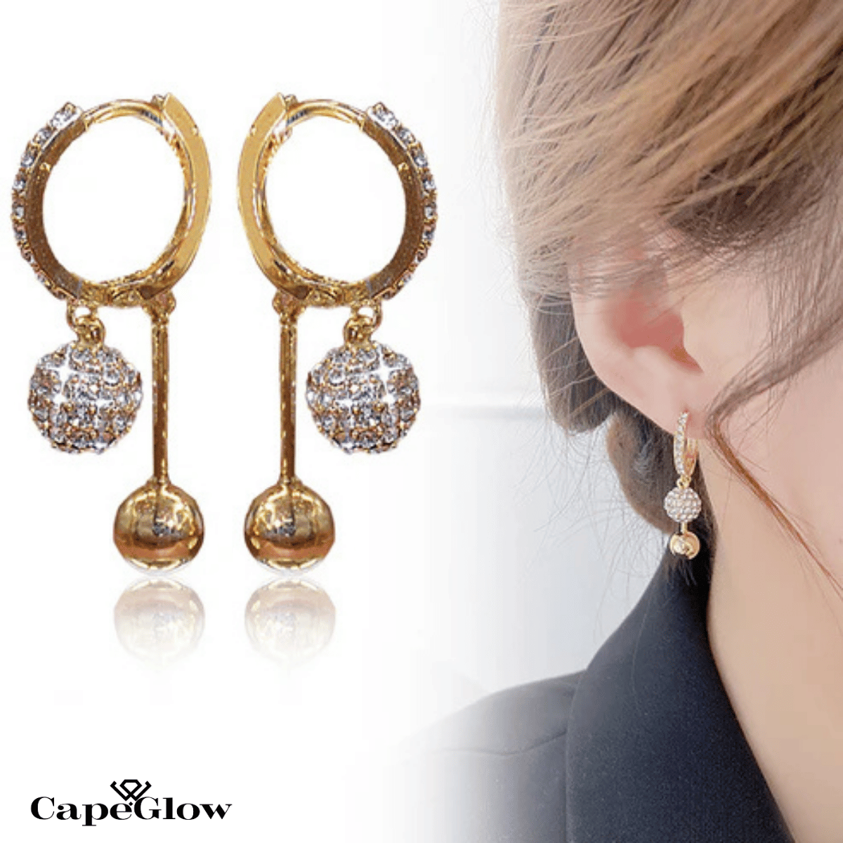 CapeGlow® Nkosazana – Infinity Earrings ∞ Capeglow