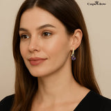 CapeGlow® Thando – Sapphire Illusion Charm Earrings💙 Capeglow