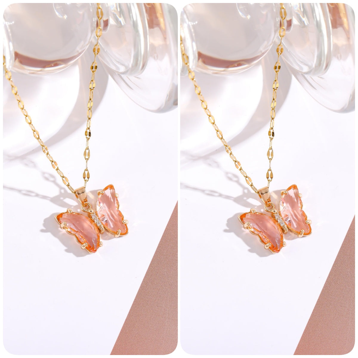 CapeGlow® Zanele – Crystal Butterfly Necklace Capeglow