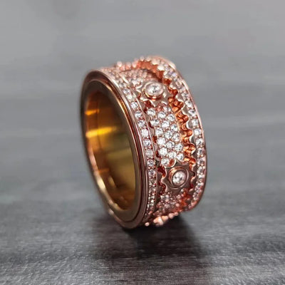 CapeGlow® Kaelo Luxe – Spinner Gear Ring