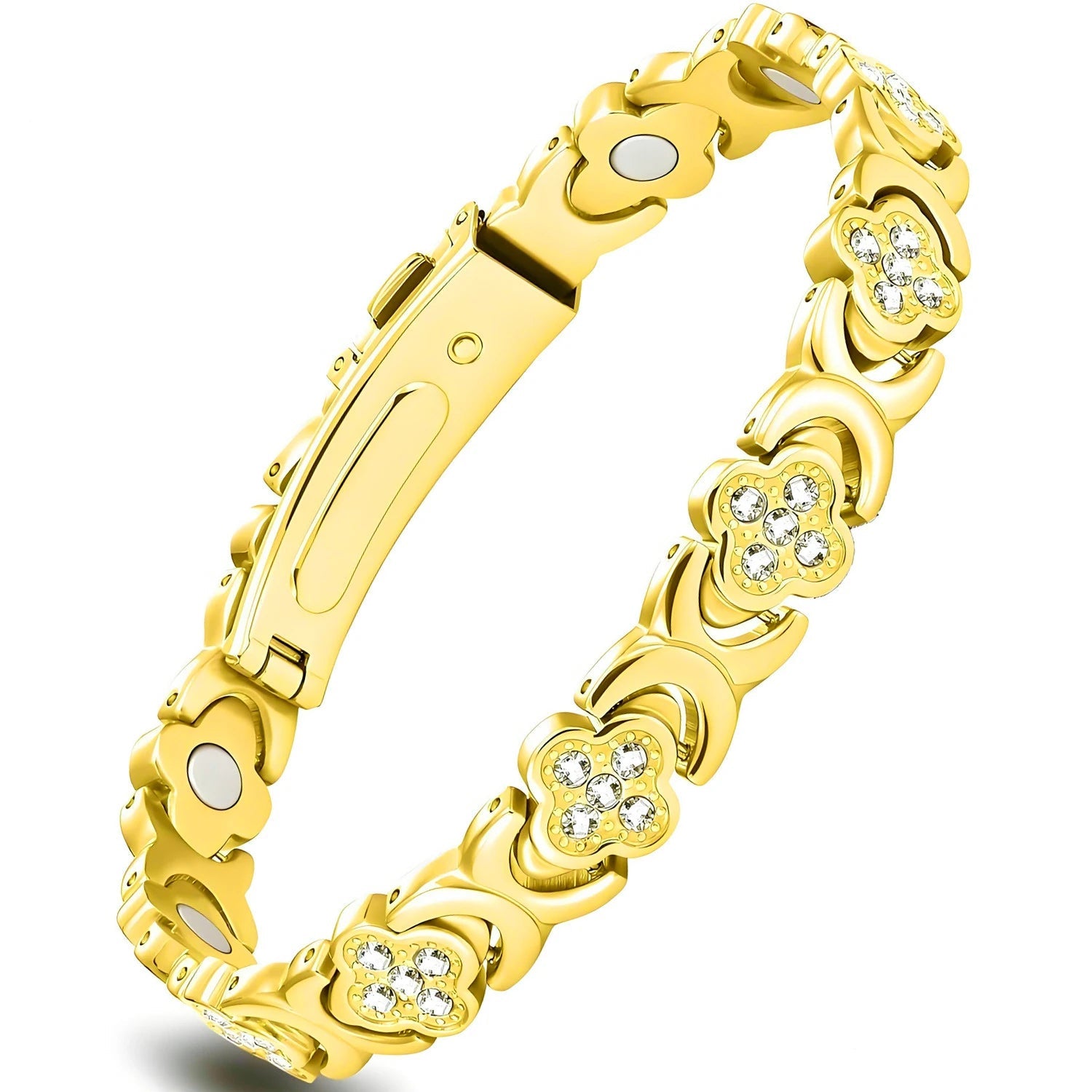 CapeGlow® LumaCraft® Pure Copper Bracelet Four-Leaf Harmony (Women)