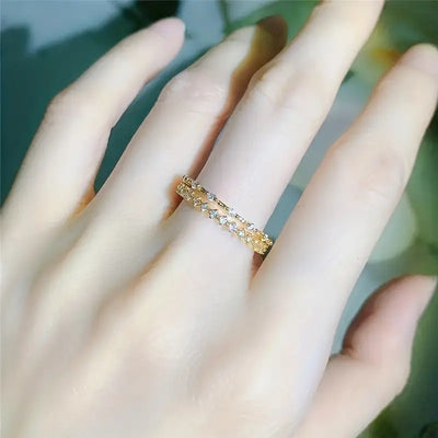 CapeGlow® Liana Liyana – Rose Gold Stacking Ring Set