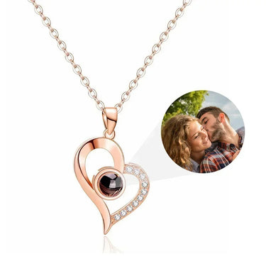CapeGlow® Lumina – Personalized Photo Projection Heart Necklace Capeglow