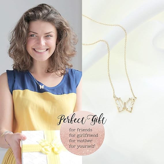 CapeGlow® Zanele – Crystal Butterfly Necklace Capeglow