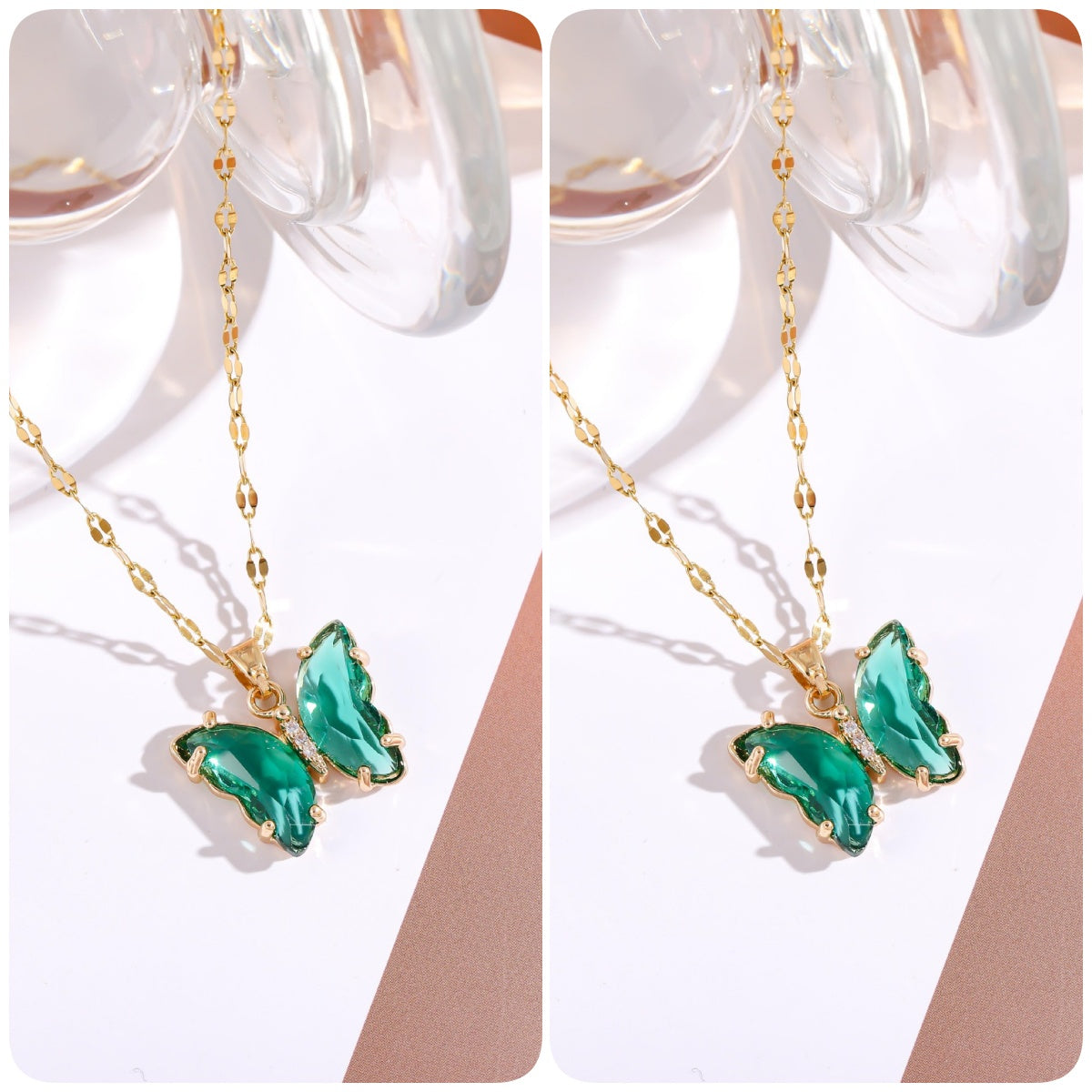 CapeGlow® Zanele – Crystal Butterfly Necklace Capeglow