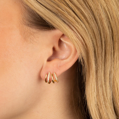 CapeGlow® Amara – S925 Multi-Claw Illusion Earrings