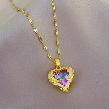 CapeGlow® Lindiwe – Golden Heart Pendant Necklace Capeglow