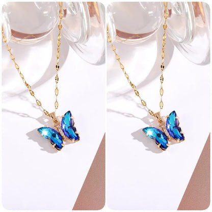 CapeGlow® Zanele – Crystal Butterfly Necklace Capeglow