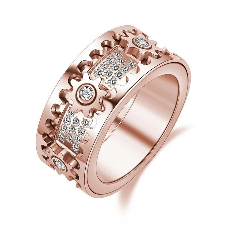 CapeGlow® Kaelo Luxe – Spinner Gear Ring