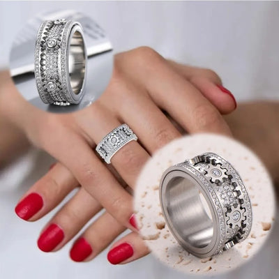 CapeGlow® Kaelo Luxe – Spinner Gear Ring