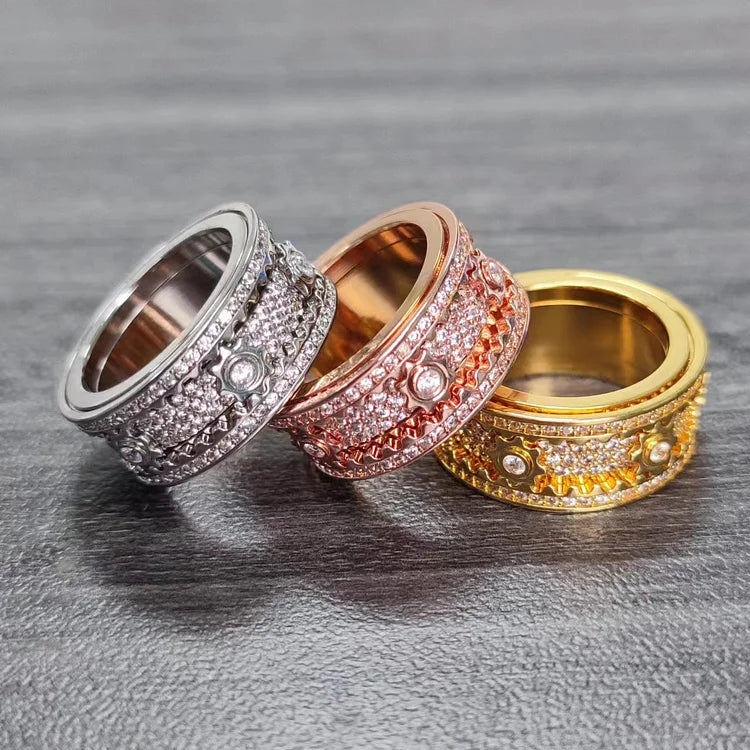 CapeGlow® Kaelo Luxe – Spinner Gear Ring