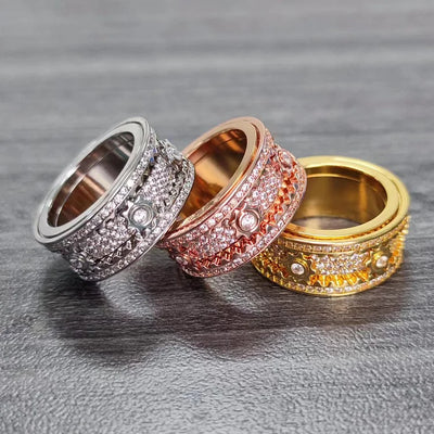 CapeGlow® Kaelo Luxe – Spinner Gear Ring