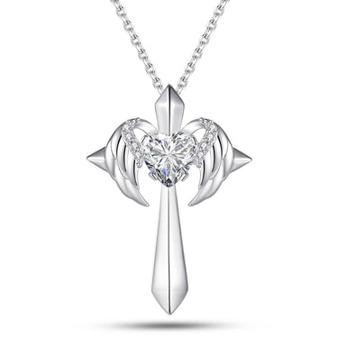 CapeGlow® Ziyanda – Angel Wings Cross Necklace Capeglow