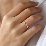 Adjustable "Whisper" Initial Ring - Personalize with Two Letter Motifs in Stainless Steel