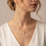Personalized 14K Gold Angel Initial Necklace - Divine Elegance & Custom Charm
