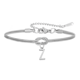 Personalized "Knot" Initial Bracelet - Elegant Adjustable Gold/Silver Stainless Steel Jewelry