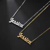 Elegant "Wonderful" Personalized Name Necklace - Custom Stainless Steel Jewelry