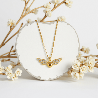 Engravable "Little Angel" Stainless Steel Necklace - Personalized Memorial & Protection Jewelry