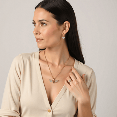 Engravable "Little Angel" Stainless Steel Necklace - Personalized Memorial & Protection Jewelry