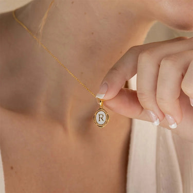 Personalized "Glow" Initial Necklace - Elegant Stainless Steel Jewelry