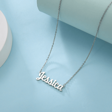 Elegant "Wonderful" Personalized Name Necklace - Custom Stainless Steel Jewelry