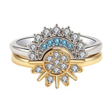 Adjustable Ring Set "Eclipse Glow"