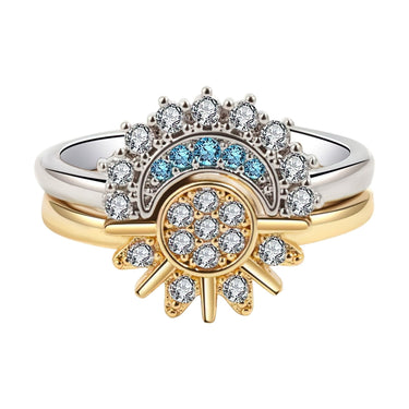 Adjustable Ring Set "Eclipse Glow"