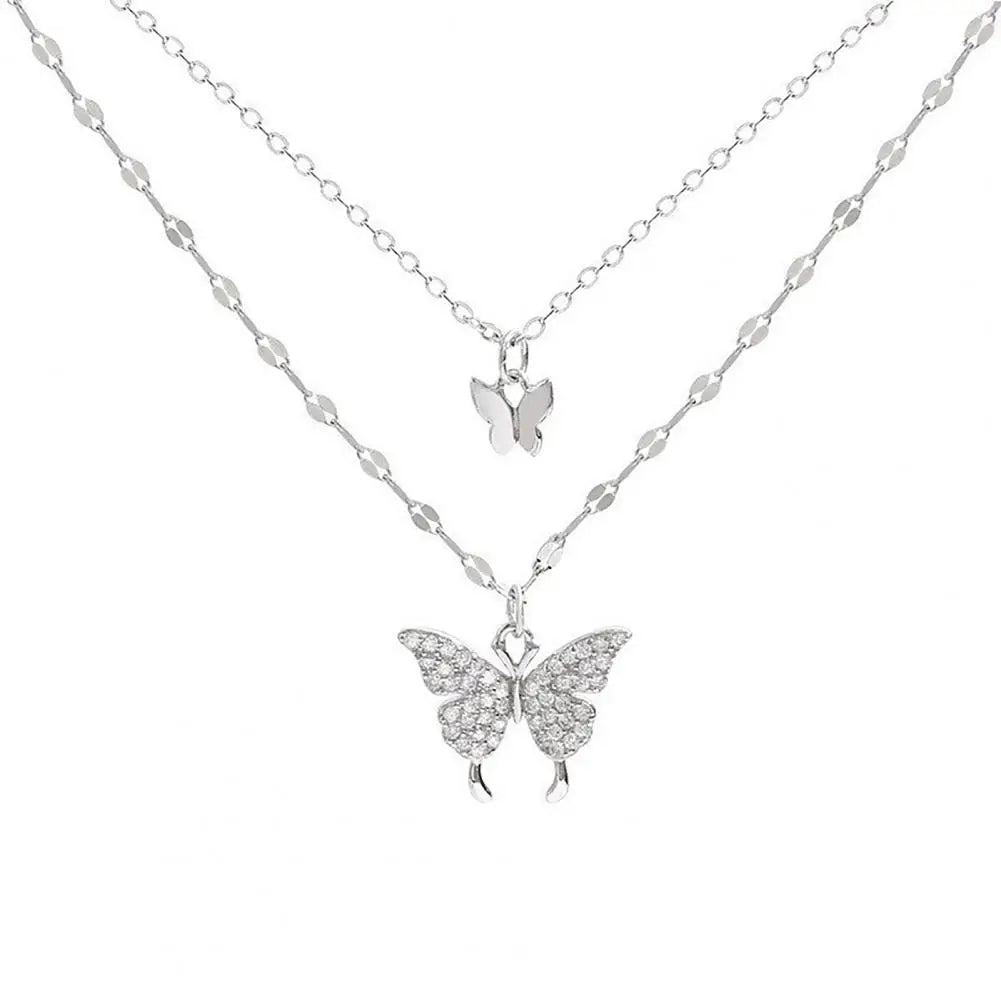 CapeGlow® Lira – Double Layer Butterfly Necklace✨ Capeglow