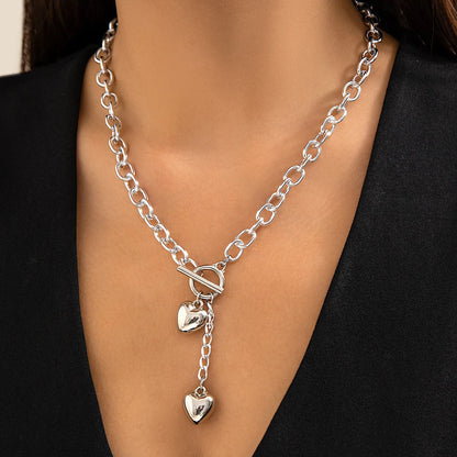 CapeGlow® Nandi – Triple Heart Statement Necklace✨ Capeglow