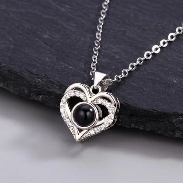 CapeGlow® Lumina – Personalized Photo Projection Heart Necklace Capeglow
