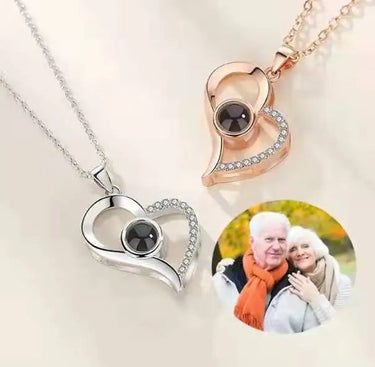 CapeGlow® Lumina – Personalized Photo Projection Heart Necklace Capeglow