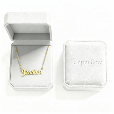 Elegant "Wonderful" Personalized Name Necklace - Custom Stainless Steel Jewelry